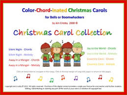 Color Chord Inated Christmas Carols For Bells Or