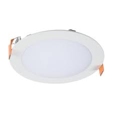 Halo Hlb 6 In White Round Integrated Led Recessed Light Direct Mount Kit With Selectable Cct 2700k 5000k No Can Needed