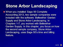 Chapter 8 Stone Arbor Landscaping Time Billing Ppt Download