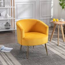 accent barrel chair modern velvet