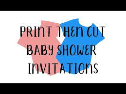 cricut making baby shower invitations