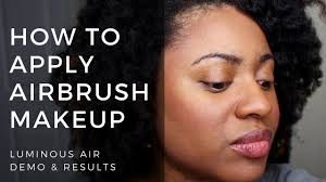apply airbrush makeup luminess air