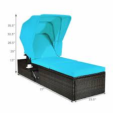Outdoor Chaise Lounge Chair With