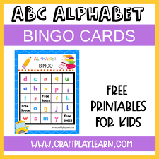 alphabet bingo printable for kids the
