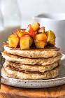 apple pancakes with cinnamon nonfat yogurt