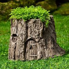 Fairy Garden Tree Stump Planter The