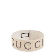 White Elastic Gucci Headband Gucci Us