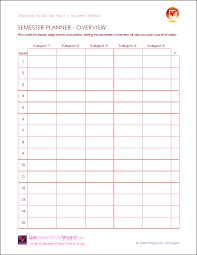 Printable College Student Planner 2018 Download Them Or Print
