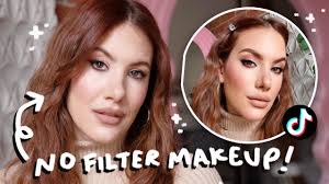 makeup that looks like a tiktok filter