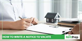 how to write a notice to vacate guide