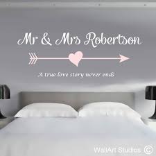 Love Story Family Monogram Wall Decal