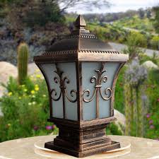 Vintage Pillar Light Glass Lantern
