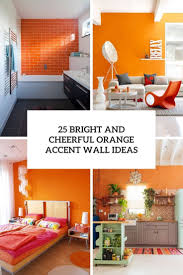 orange accent wall ideas