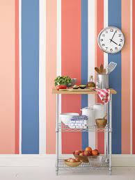 Painting Multicolored Stripes On A Wall