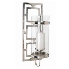 Arteriors Wilson Candle Silver Wall Sconce