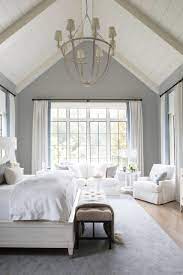 75 light wood floor bedroom with gray