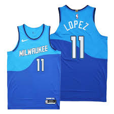 Zatarain's was the team's jersey sponsor from 2017 to 2020.41. Brook Lopez Milwaukee Bucks 2020 21 Authentic City Edition 11 Blue Jersey New Uniform