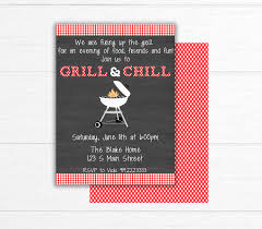 Backyard Bbq Invitation Printable Barbecue Invite Bbq Party Invitation Summer Party Invitation Cookout Invitation Grill And Chill