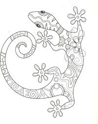 Show your kids a fun way to learn the abcs with alphabet printables they can color. Gecko Lizard Coloring Pages