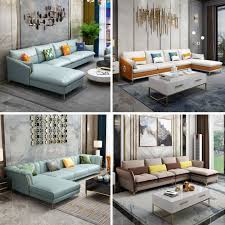 modern luxury leather sofa solid wood