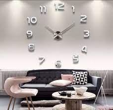 Large Modern Diy Wall Decal Clock
