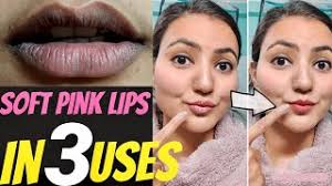 how to get soft pink lips naturally in