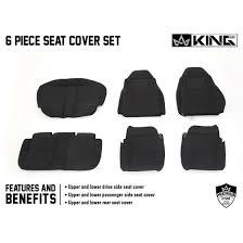 11010701 Neoprene Seat Covers Black Tj