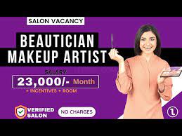 makeup artist salon job vacancy