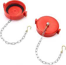 Amazon.com: QWORK Plastic Fire Hose Connection Riser Cover Fittings and  Chains, 2 Pack 2-1/2