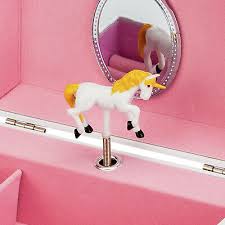 unicorn al jewellery box pink