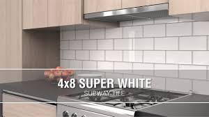 Embellished with a subway style white backsplash, the result is. Elida Ceramica 4x8 Super White Glass 4 In X 8 In Glossy Glass Subway Wall Tile In The Tile Department At Lowes Com