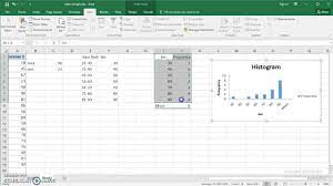 use excel 2016 to make frequency