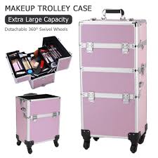 seizeen rolling makeup train case 3 in