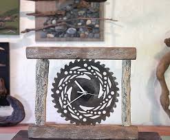 Driftwood Clock Table Clock