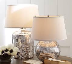 Marley Antique Mercury Glass Table Lamp