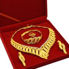 dubai 24k gold plated boutique jewelry