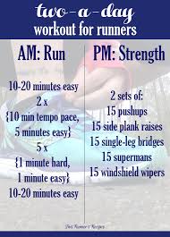 6 two a day workouts for runners