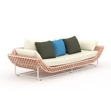 Rattan Outdoor Patio Sofa With Cushion