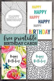 Free Printable Birthday Cards Free Printable Birthday