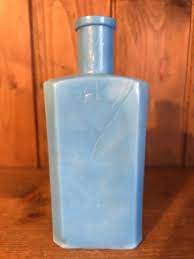 Lovely Vintage Rare Blue Milk Glass