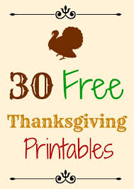 30 free thanksgiving printables the