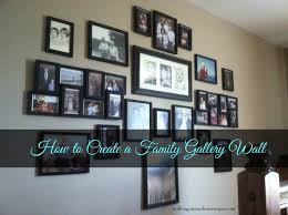 how to create a family wall of photos