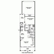 House Plan 46883 Narrow Lot Style