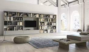 contemporary living room wall units and