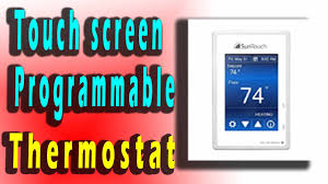 touch screen programmable thermostat