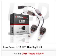 headlight bulb upgrade to led prius