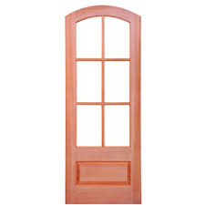 Mahogany Tdl Door With Beveled Glass
