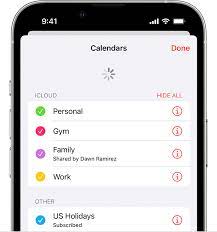 if your icloud contacts calendars or