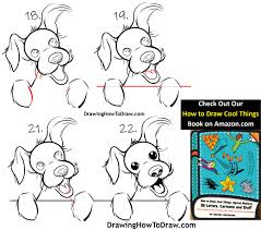 how to draw a cartoon terrier dog easy