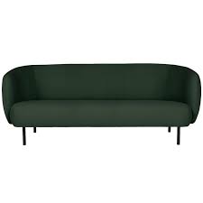 warm nordic cape sofa 3 seater forest